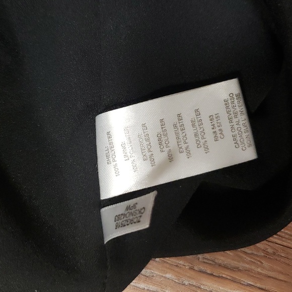 (S) Calvin Klein Floral Sheer Overlay Houndstooth Statement Sleeve Blouse Ruffle - Picture 7 of 9